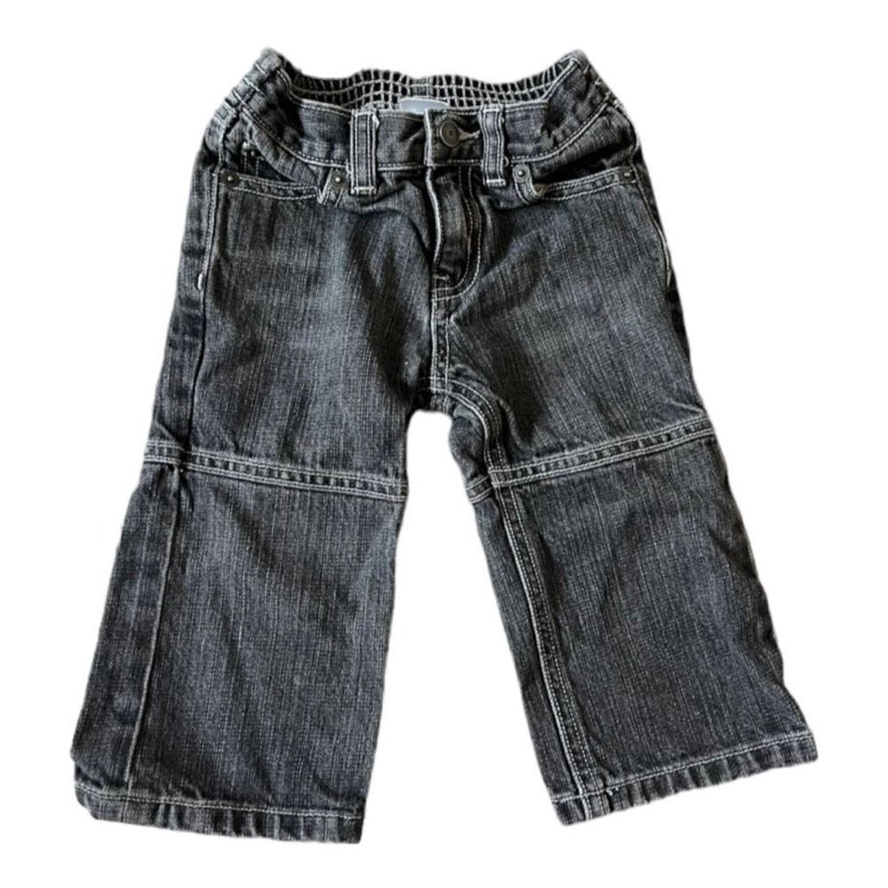 Baby Boys Janie and Jack Black Painter Jeans - Sz 6-12 mo